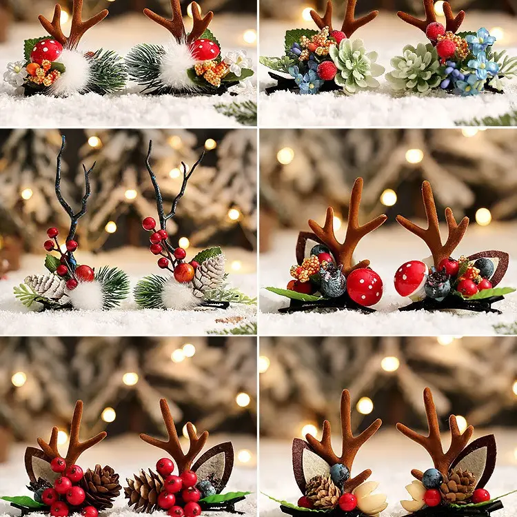 Christmas Deer Horn Hairbands for Girls & Women - Image 9