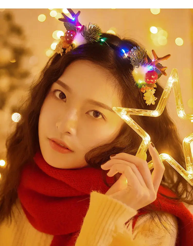 Christmas Deer Horn Hairbands for Girls & Women — feature 14