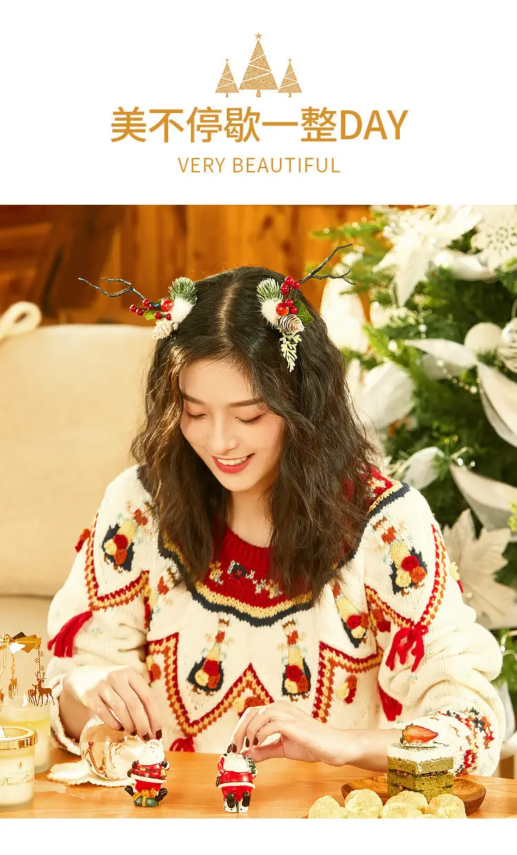 Christmas Deer Horn Hairbands for Girls & Women — feature 15
