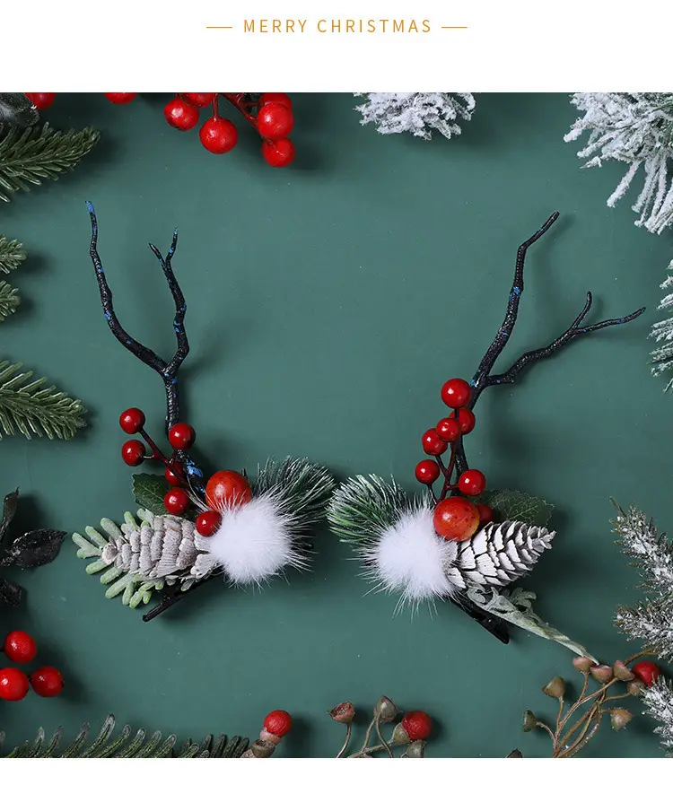 Christmas Deer Horn Hairbands for Girls & Women — feature 16
