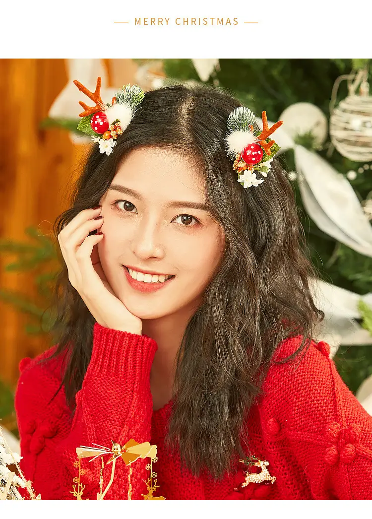 Christmas Deer Horn Hairbands for Girls & Women — feature 19
