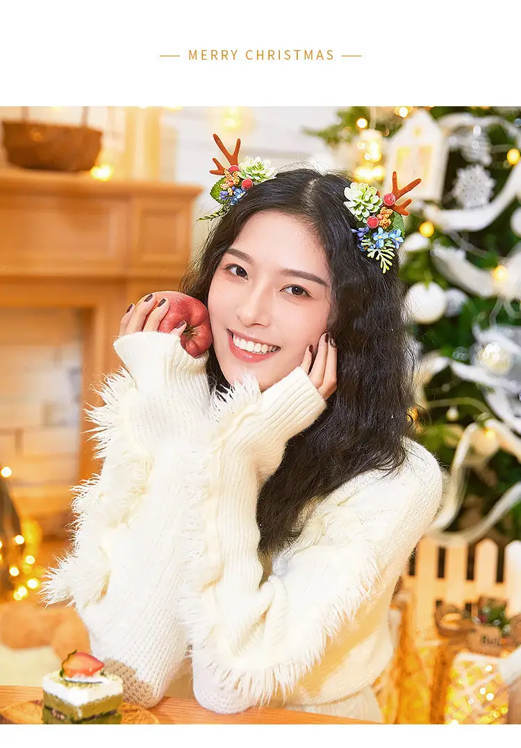 Christmas Deer Horn Hairbands for Girls & Women — feature 20