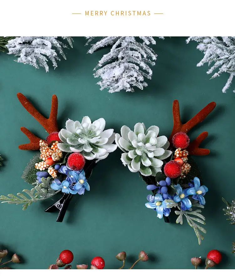 Christmas Deer Horn Hairbands for Girls & Women — feature 21