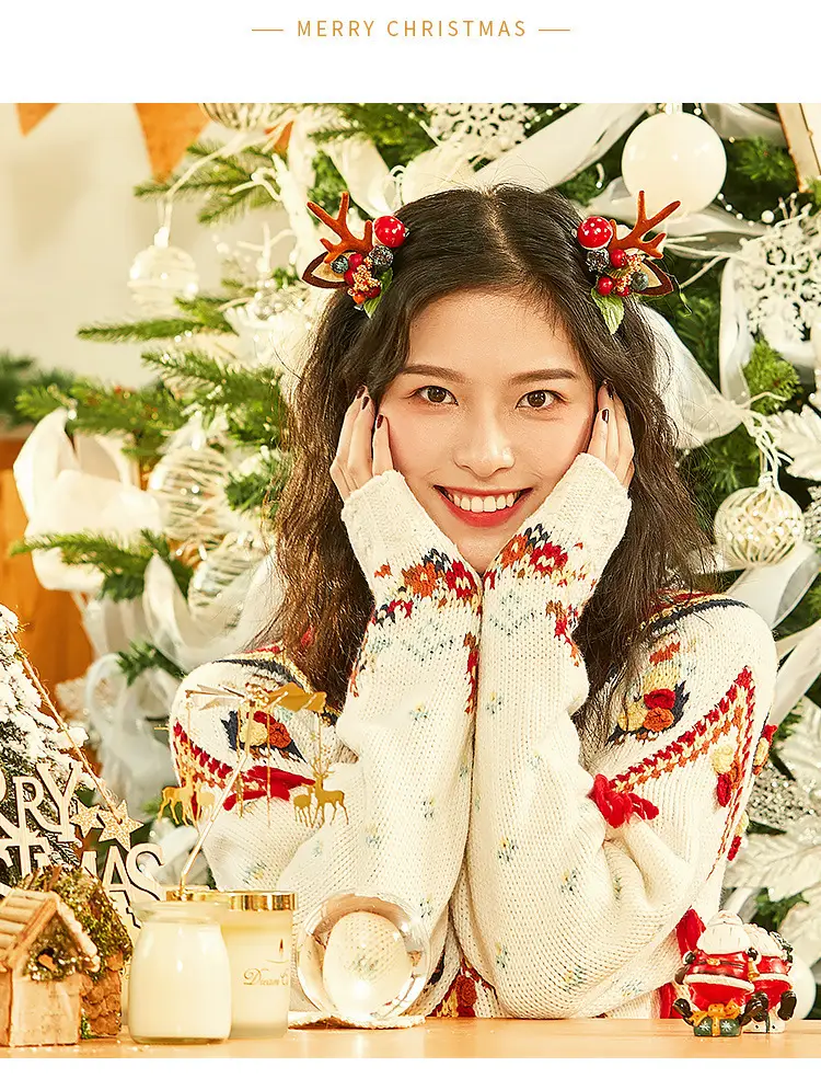 Christmas Deer Horn Hairbands for Girls & Women — feature 24