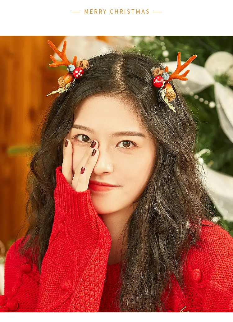 Christmas Deer Horn Hairbands for Girls & Women — feature 26