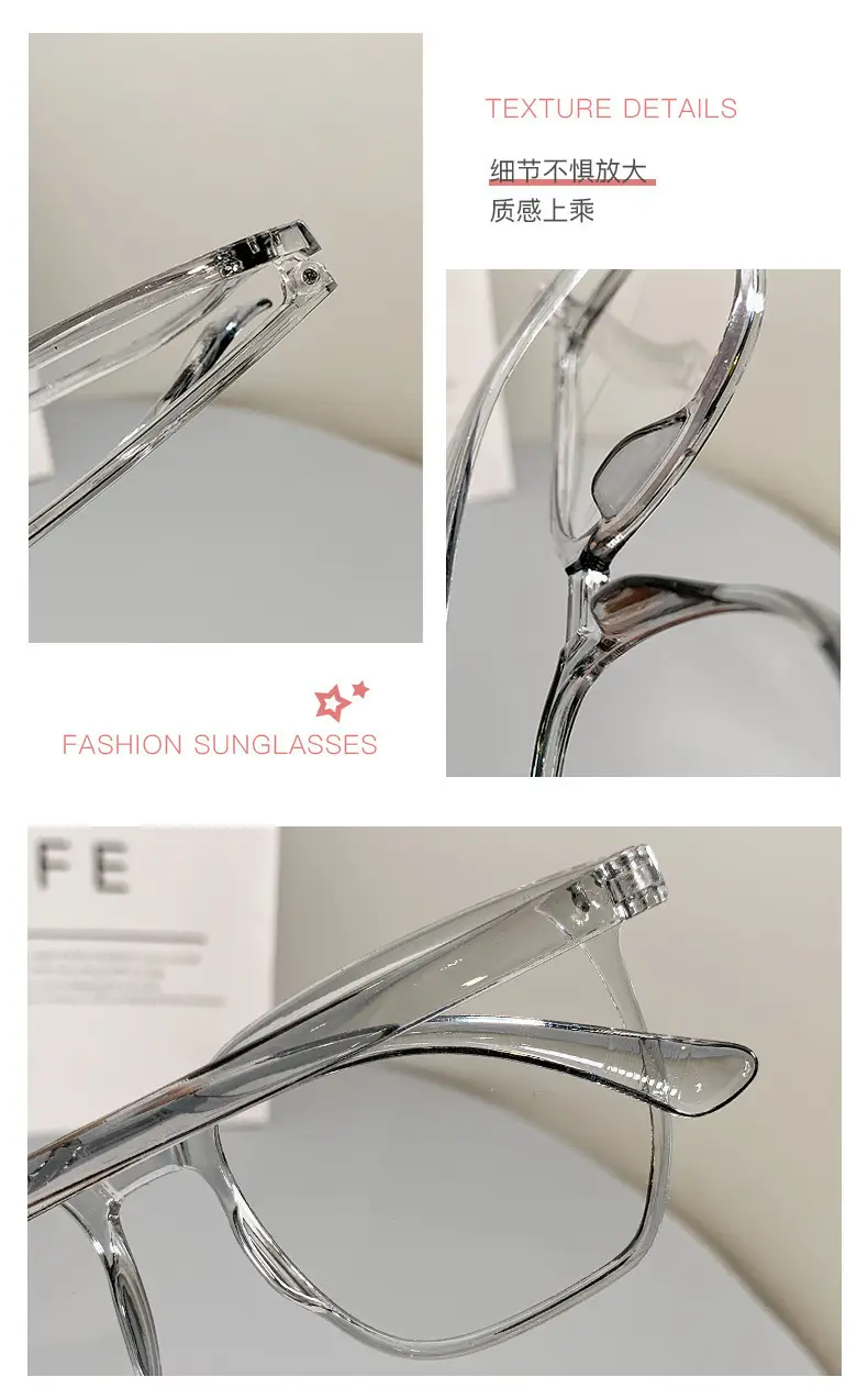 2025 Trendy Clear Blue Glasses for Women Men — feature 4