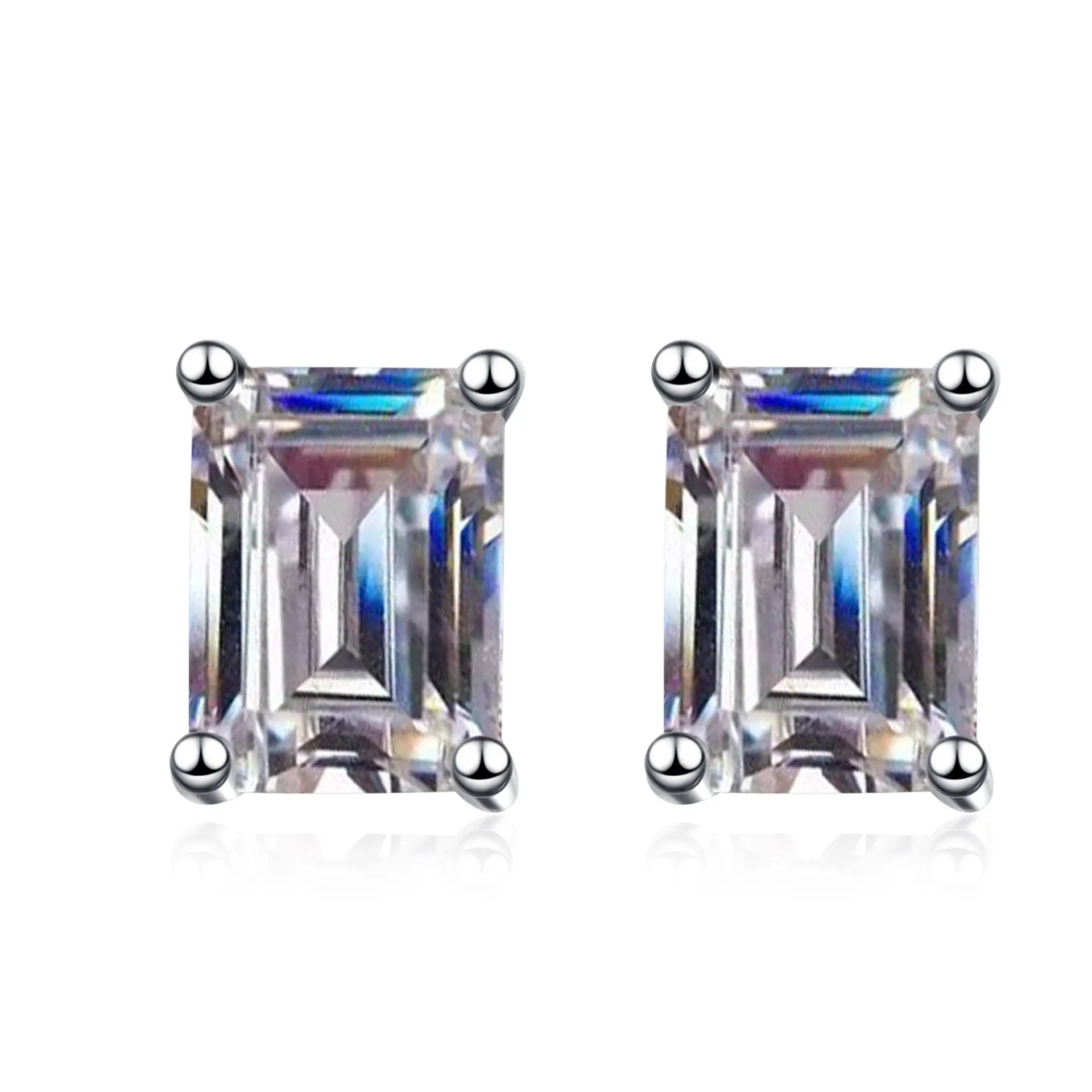 Xindeyi S925 Sterling Silver Earrings with Moissanite - Image 7