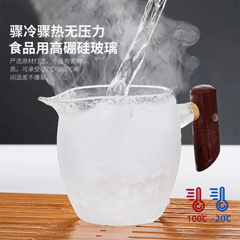 Heat-Resistant Glass Tea Cup with Wooden Handle - Image 9