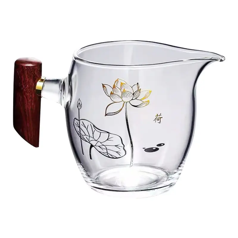 Heat-Resistant Glass Tea Cup with Wooden Handle - Image 10