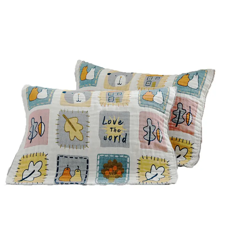 Cartoon Cartoon Pillow Set Cotton Adult Couple Children Single Student - Image 13