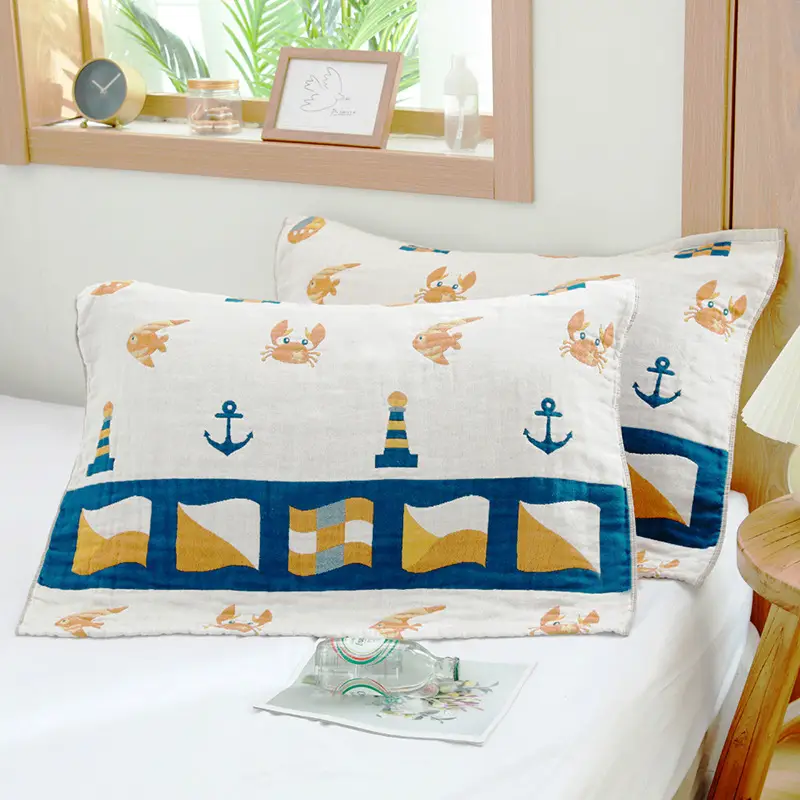 Cartoon Cartoon Pillow Set Cotton Adult Couple Children Single Student - Image 5