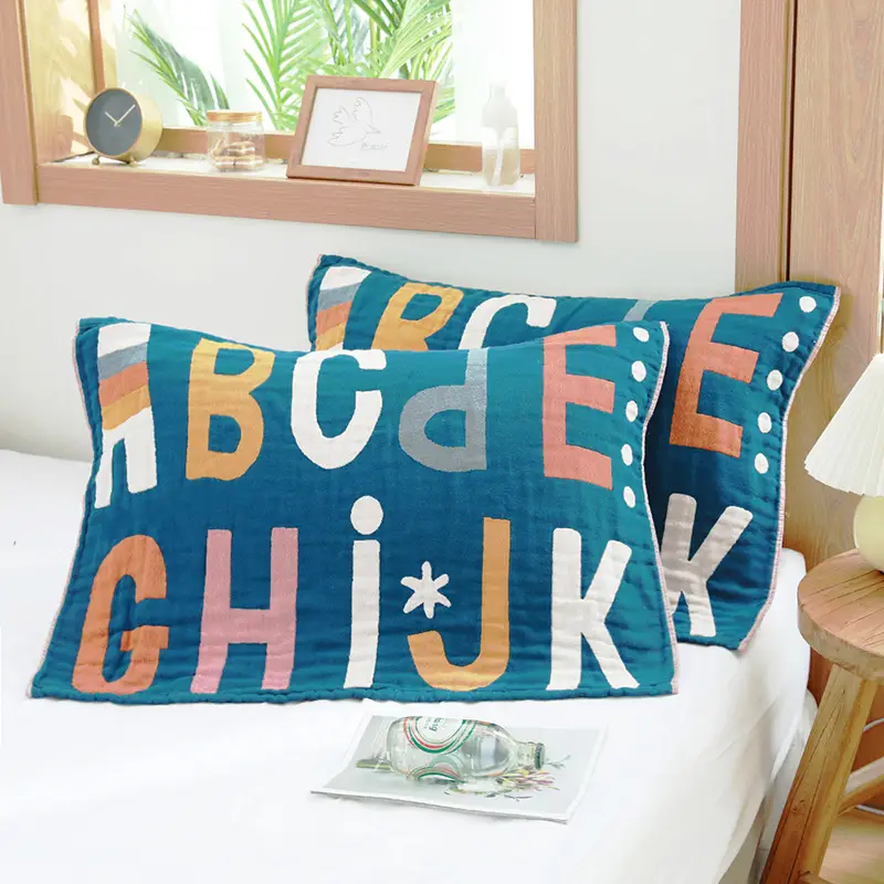 Cartoon Cartoon Pillow Set Cotton Adult Couple Children Single Student - Image 6