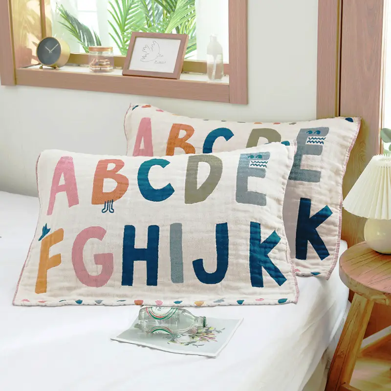 Cartoon Cartoon Pillow Set Cotton Adult Couple Children Single Student - Image 7