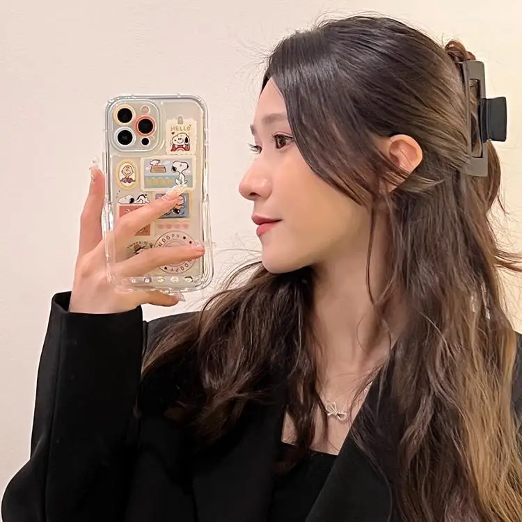 Transparent Cartoon Puppy iPhone 14 Pro Max Case 12" — feature 2