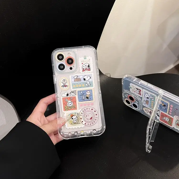Transparent Cartoon Puppy iPhone 14 Pro Max Case 12" — feature 4