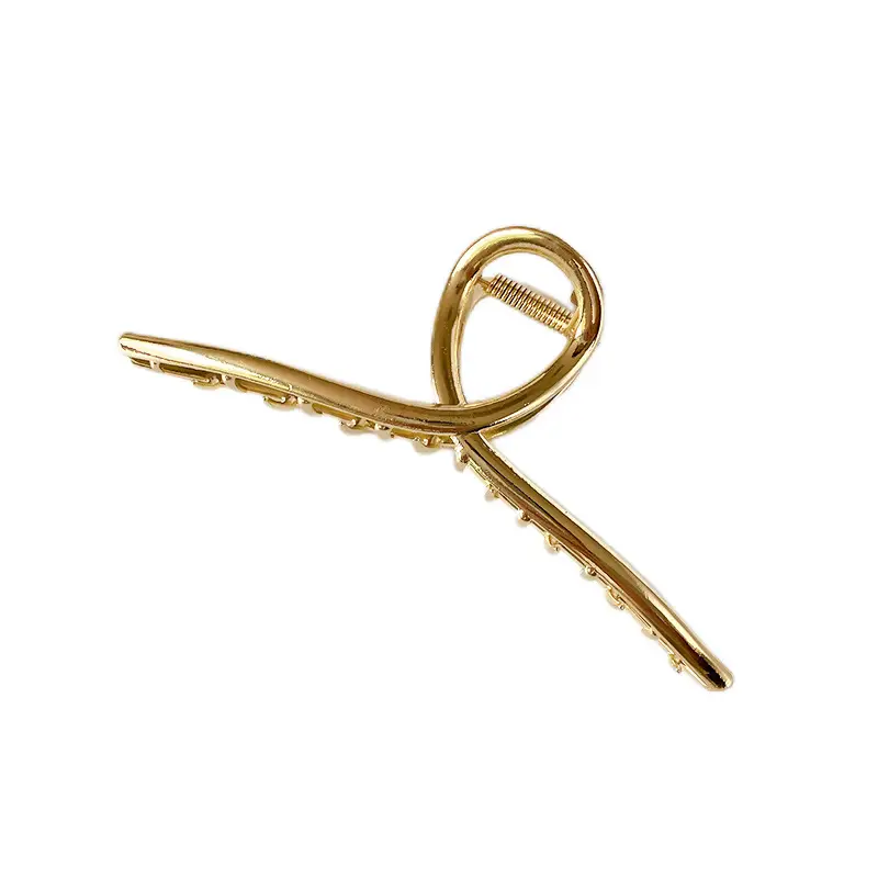 Oversized Metal Hair Clip Matte Back Head Updo - Image 8
