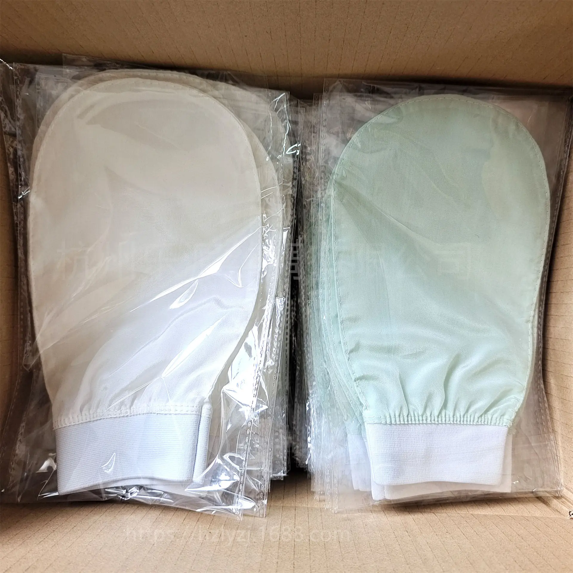 Turkish Silk Bath Gloves Green Ultra-Fine Skin-Free Scrub Towel — feature 14
