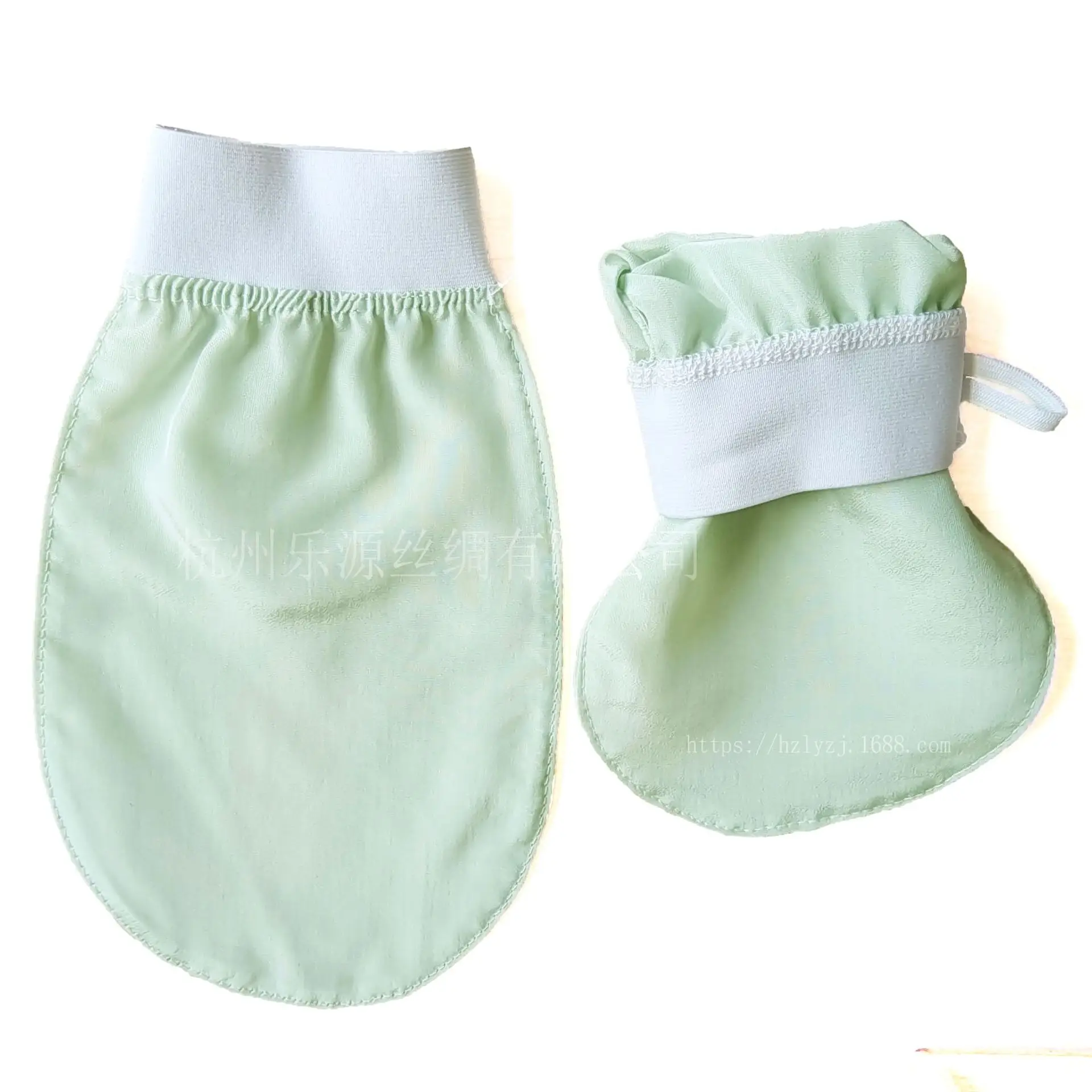 Turkish Silk Bath Gloves Green Ultra-Fine Skin-Free Scrub Towel — feature 5