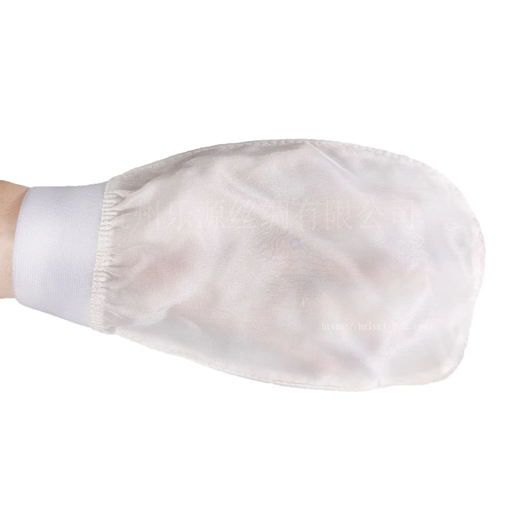 Turkish Silk Bath Gloves Green Ultra-Fine Skin-Free Scrub Towel - Image 3