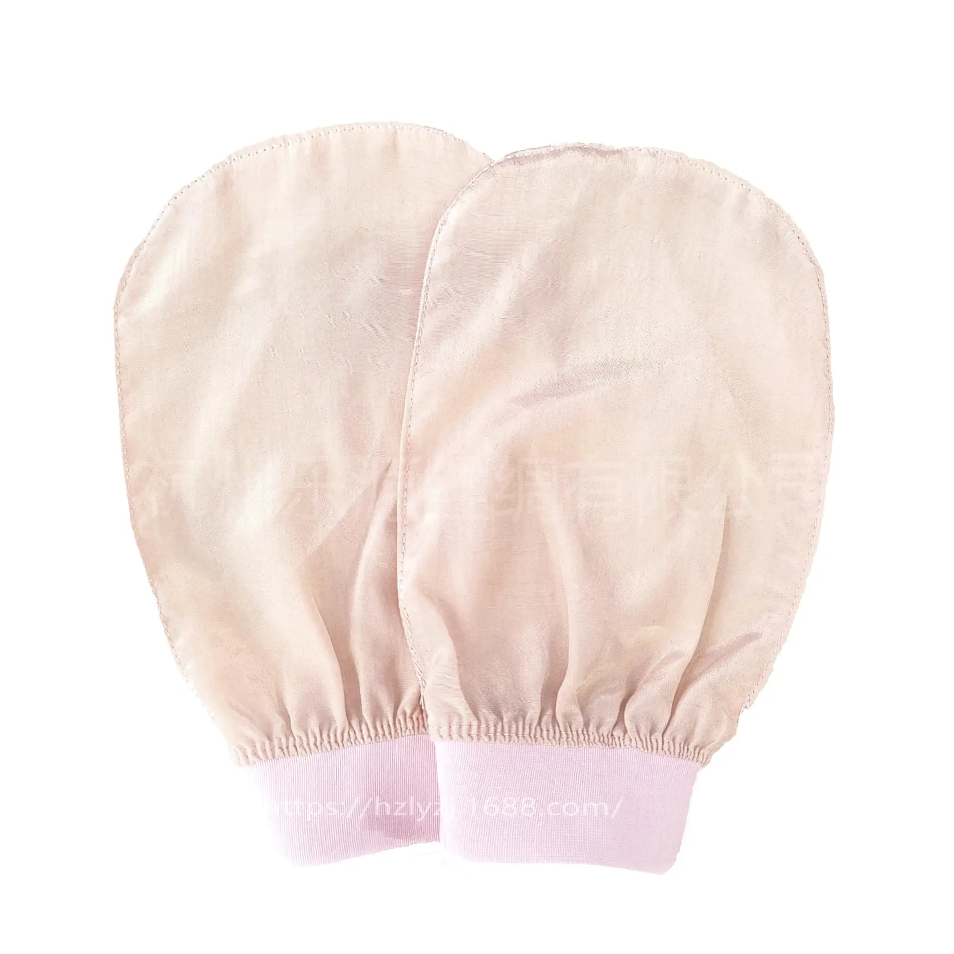 Turkish Silk Bath Gloves Green Ultra-Fine Skin-Free Scrub Towel - Image 4