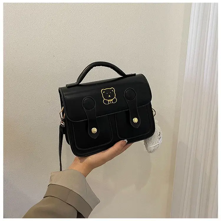 Women's Square Handbag Beige Retro Style 2026 — feature 17