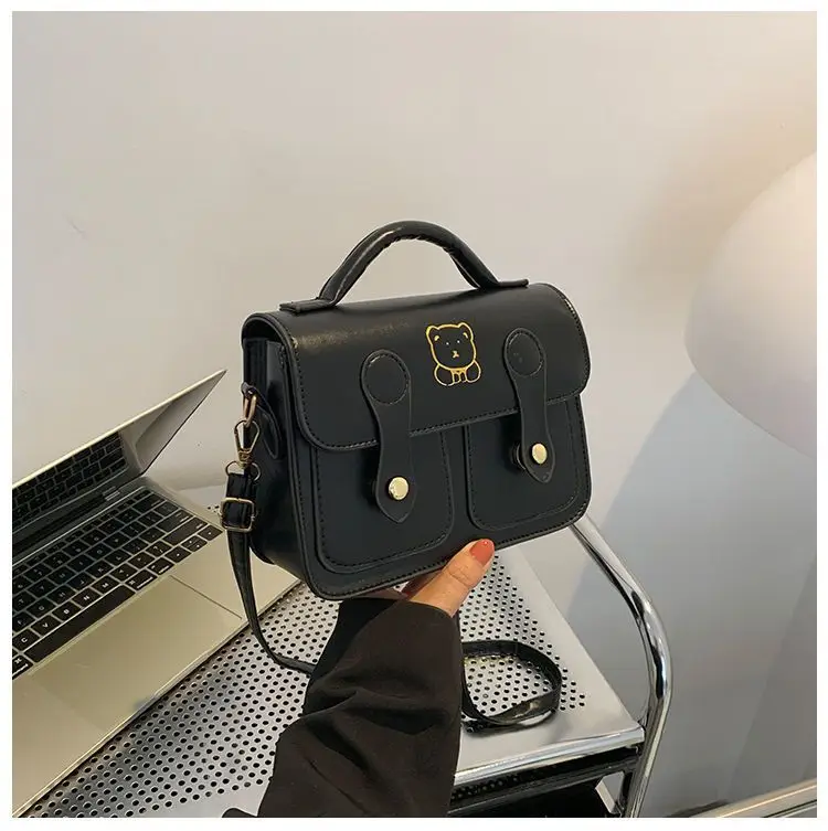 Women's Square Handbag Beige Retro Style 2026 — feature 21