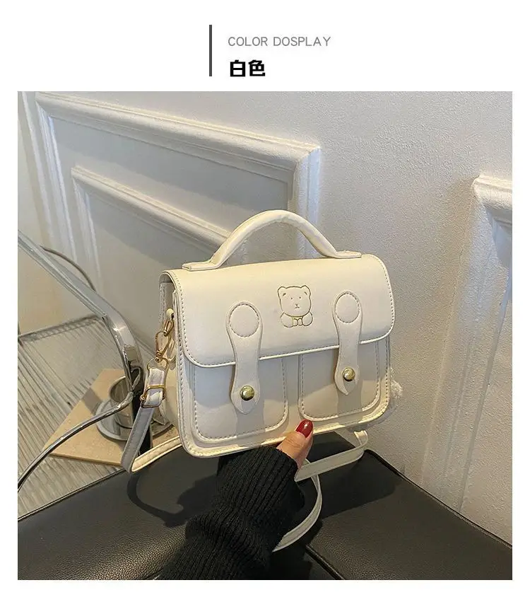 Women's Square Handbag Beige Retro Style 2026 — feature 26