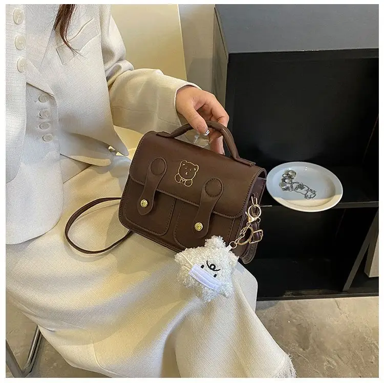 Women's Square Handbag Beige Retro Style 2026 — feature 31