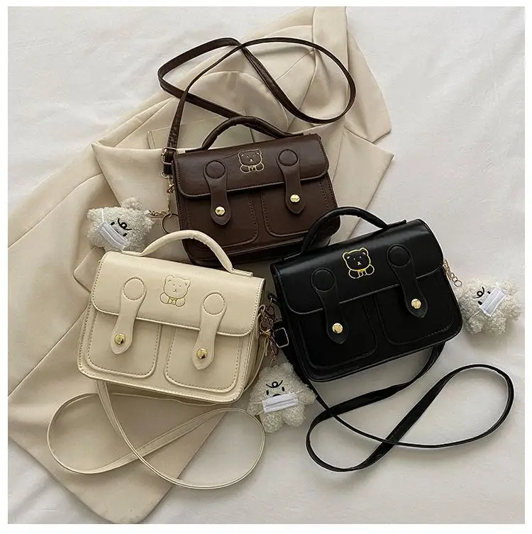 Women's Square Handbag Beige Retro Style 2026 — feature 37