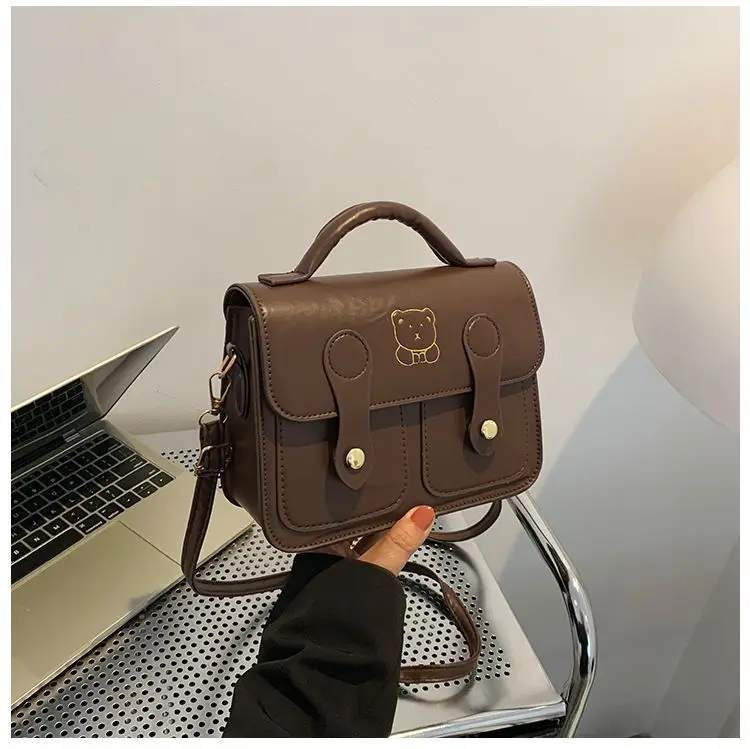Women's Square Handbag Beige Retro Style 2026 — feature 38