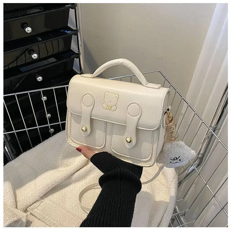 Women's Square Handbag Beige Retro Style 2026 — feature 42