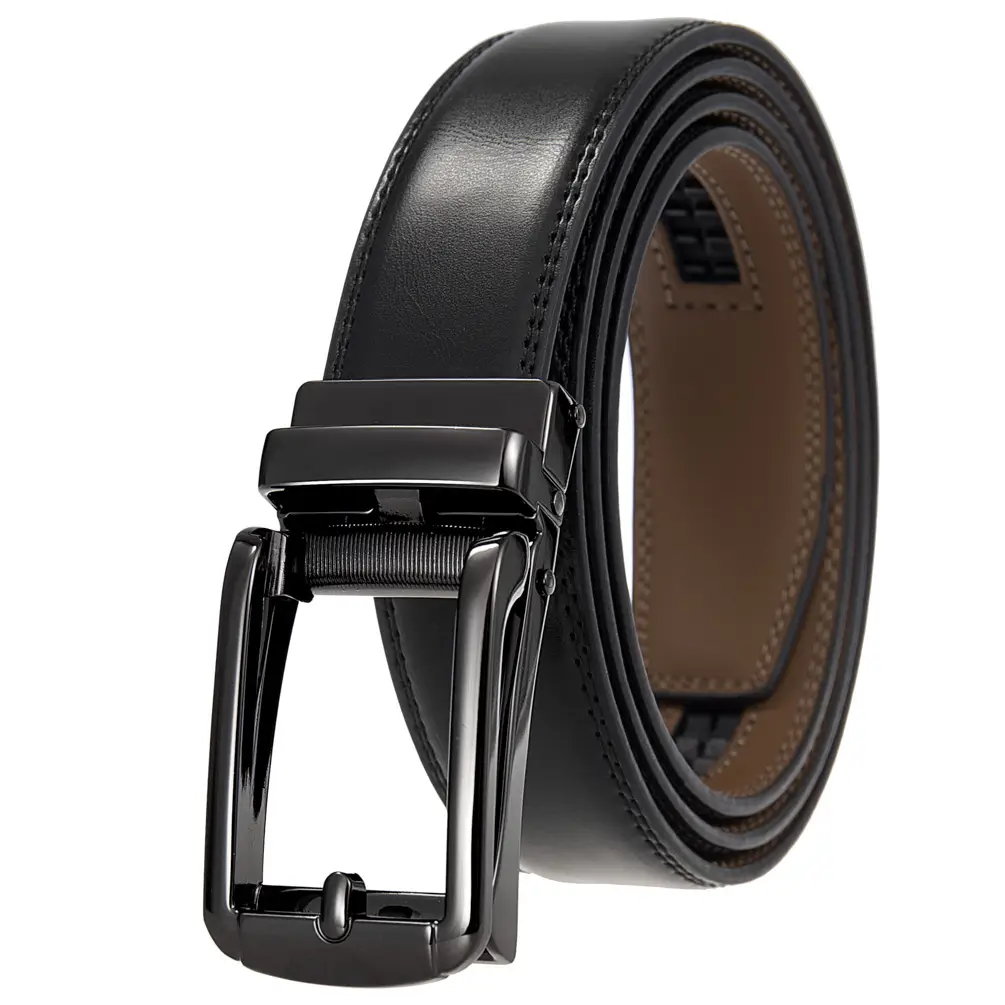 Brown Leather Belt for Men Women Unisex - Image 3