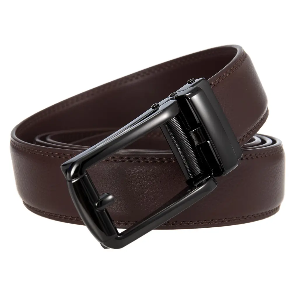 Brown Leather Belt for Men Women Unisex - Image 5