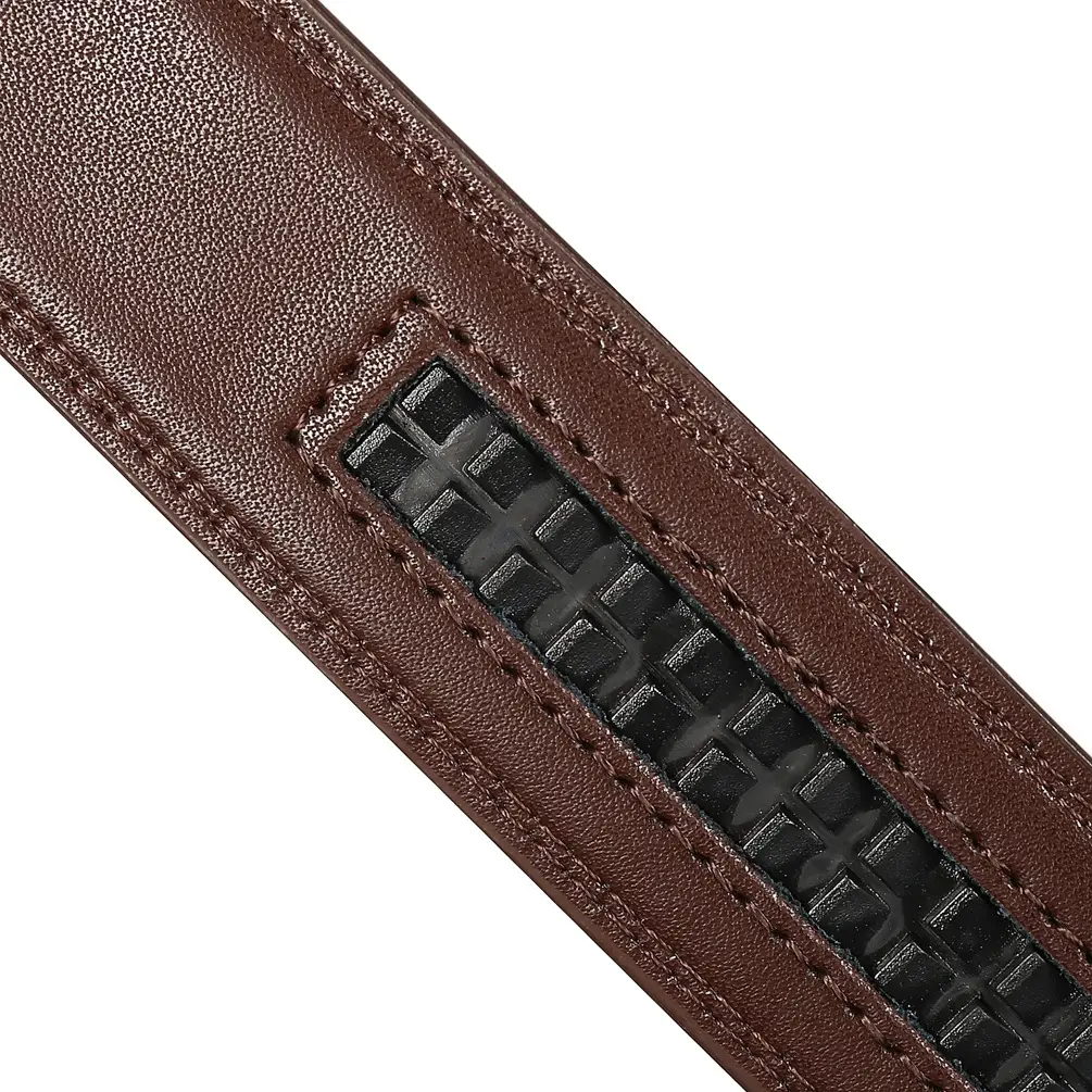 Brown Leather Belt for Men Women Unisex — feature 17