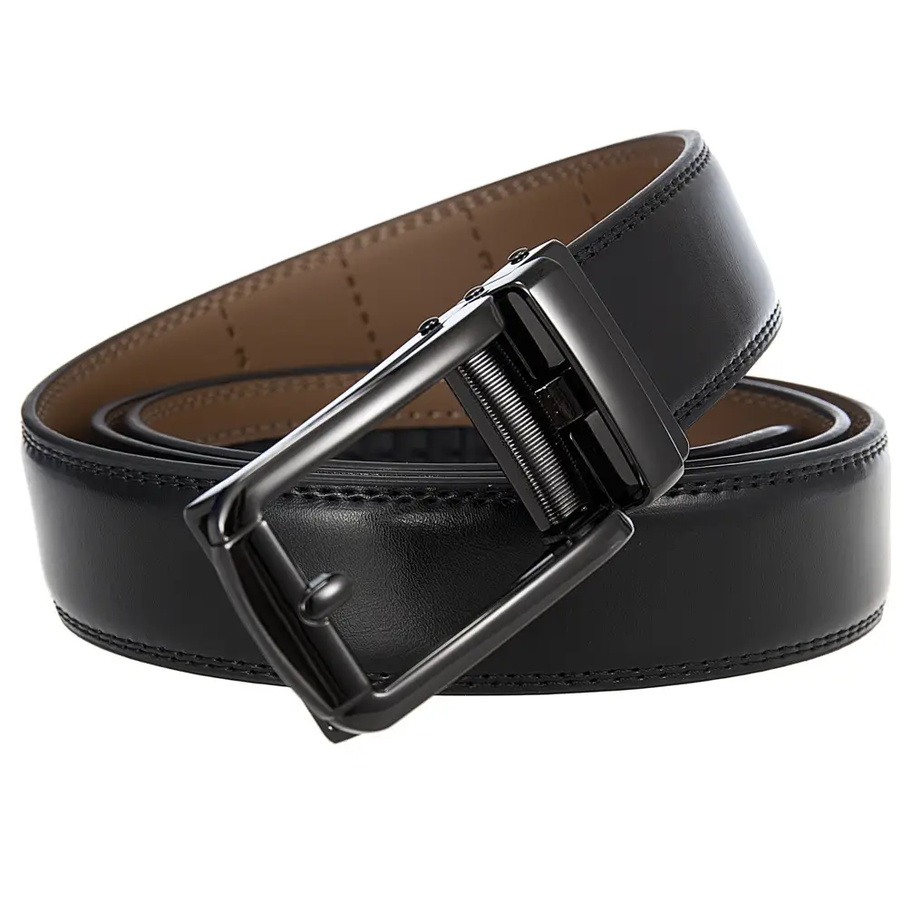 Brown Leather Belt for Men Women Unisex — feature 9