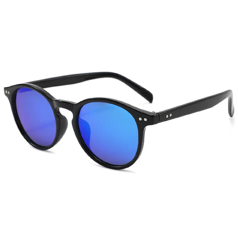 Men Polarized Sunglasses Black Blue Lenses - Image 11