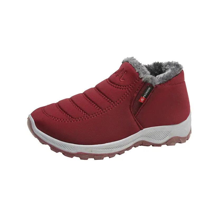 Winter Old Beijing Cloth Shoes Unisex fleece-lined Thickened Walking Shoes for Middle-aged and Elderly Warm Non-slip Cotton Boots Snow Boots