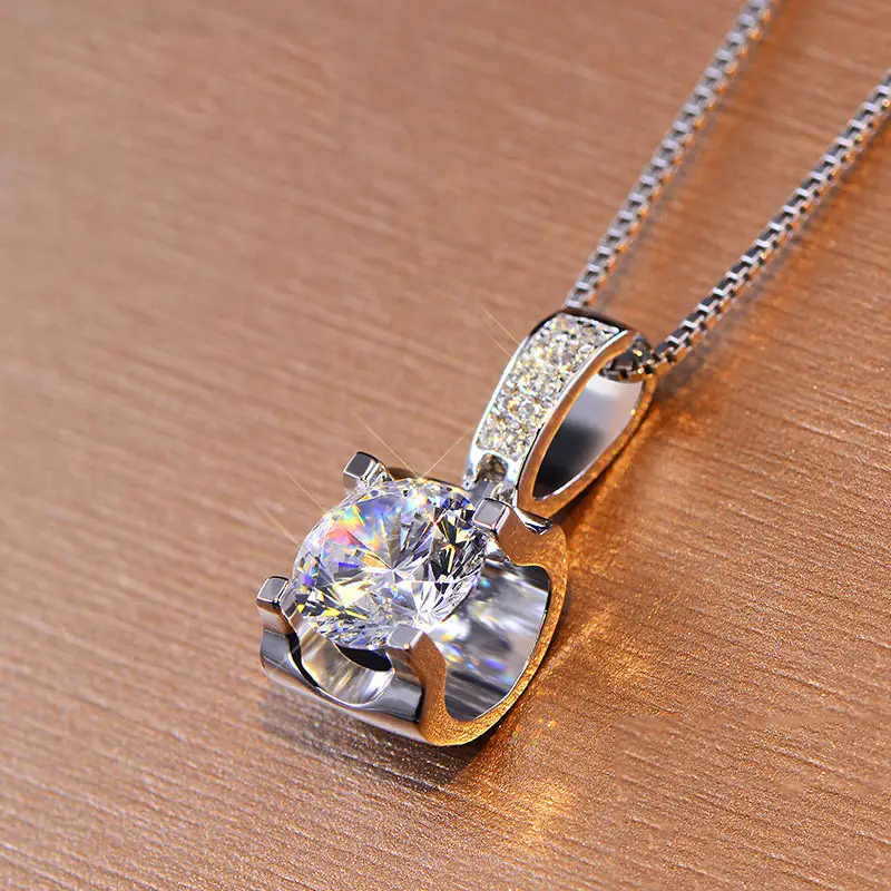 Classic Niutou Pendant 18K Platinum Women's Clavicle Chain - Image 2