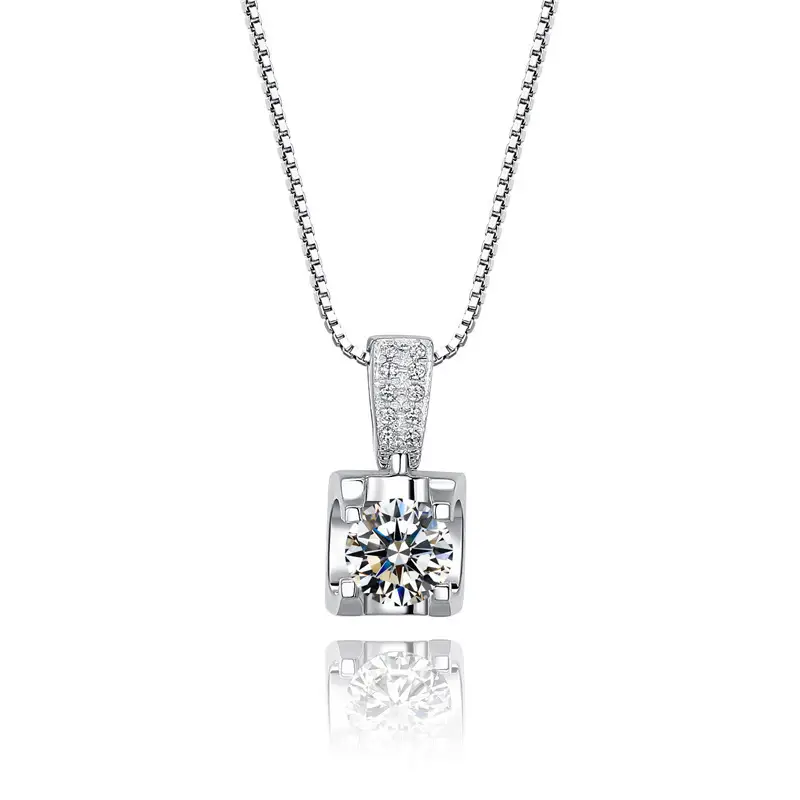 Classic Niutou Pendant 18K Platinum Women's Clavicle Chain - Image 5