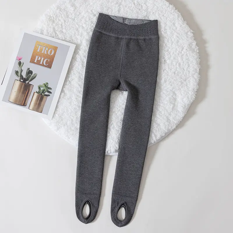 Children's Black Leggings Spring Autumn Cotton Vertical Stripe Waist - Image 2