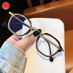 Men's Retro Square TR Metal Anti-Blue Light Glasses — feature 11