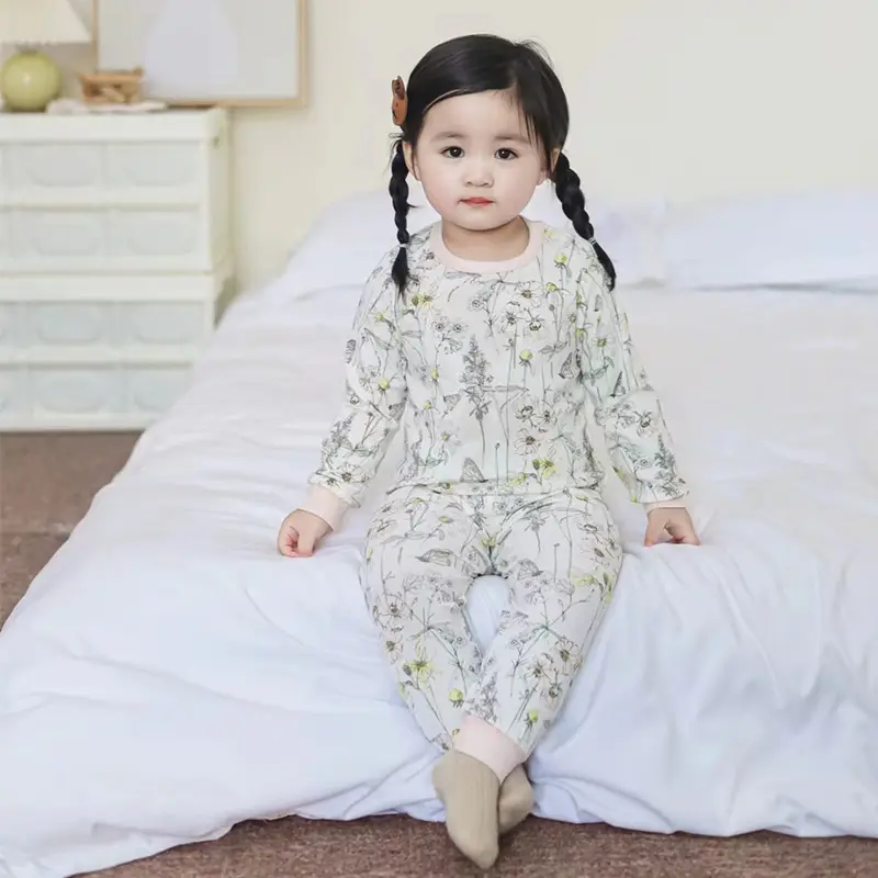 2025 Spring Boys Girls Pajamas Set Can Be Weared Outside - Image 9