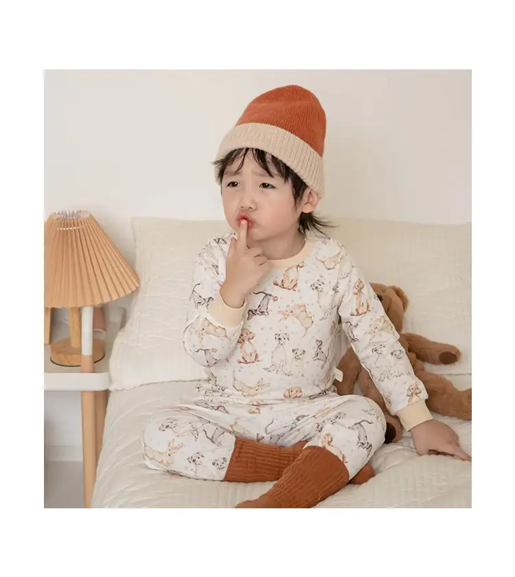 2025 Spring Boys Girls Pajamas Set Can Be Weared Outside — feature 15