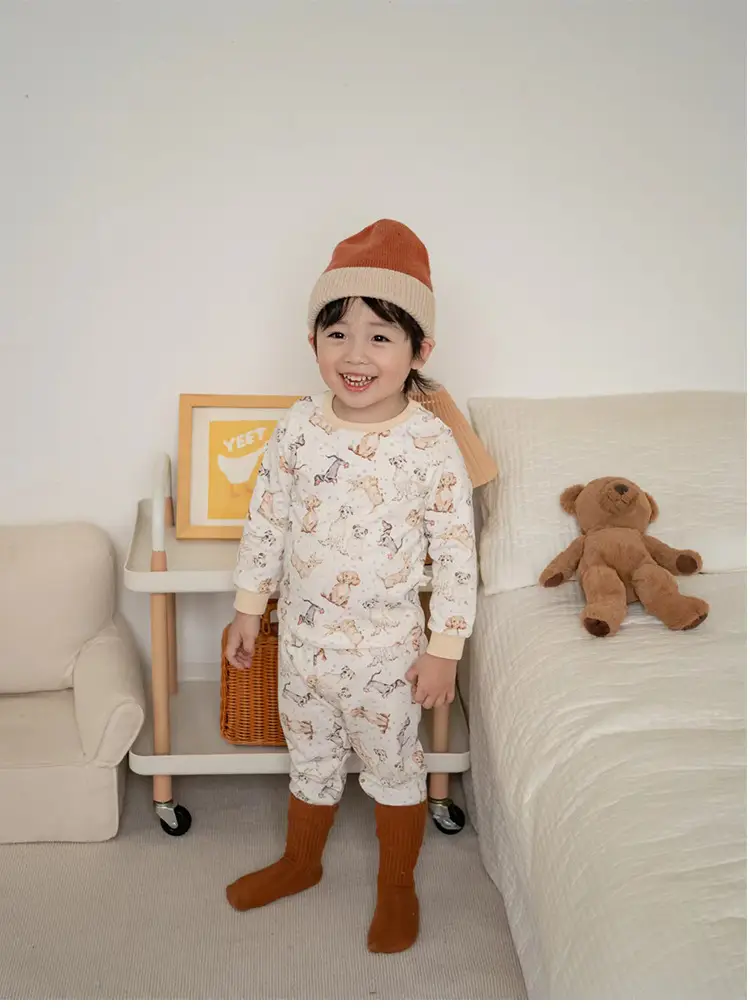 2025 Spring Boys Girls Pajamas Set Can Be Weared Outside — feature 16