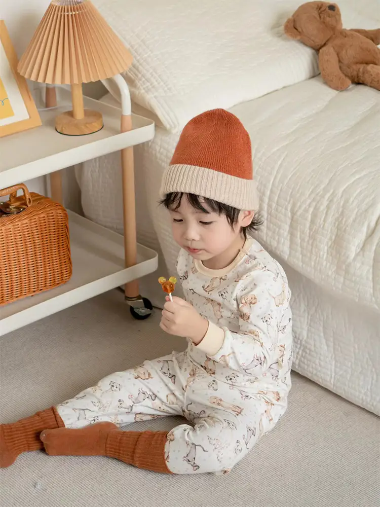 2025 Spring Boys Girls Pajamas Set Can Be Weared Outside — feature 17