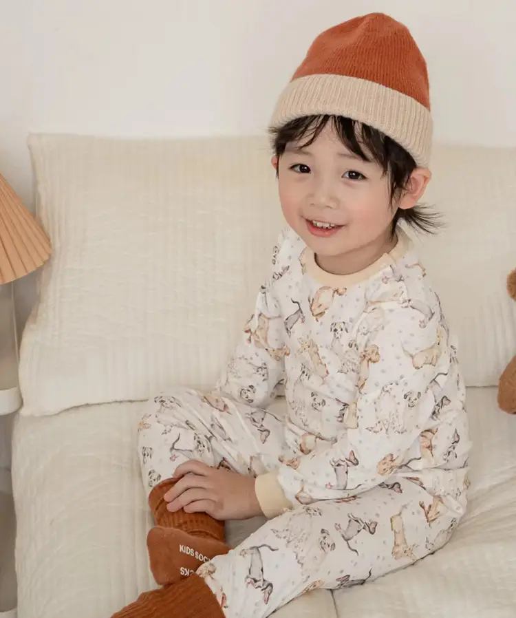 2025 Spring Boys Girls Pajamas Set Can Be Weared Outside — feature 18