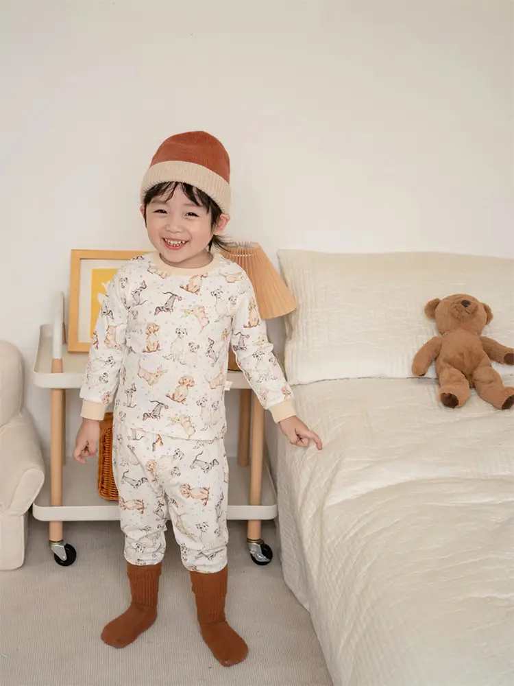 2025 Spring Boys Girls Pajamas Set Can Be Weared Outside — feature 3