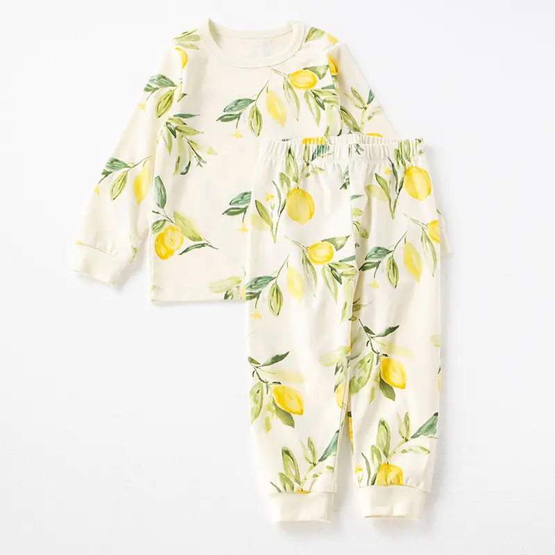 2025 Spring Boys Girls Pajamas Set Can Be Weared Outside - Image 3
