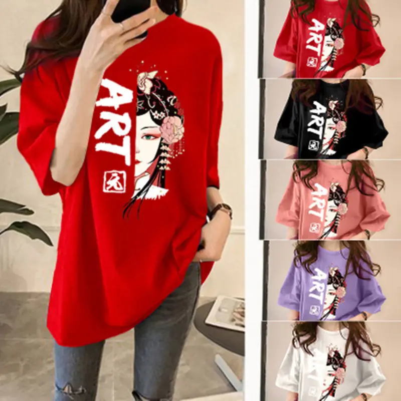 2026 Korean Style Oversized Pink T-Shirt - Image 11