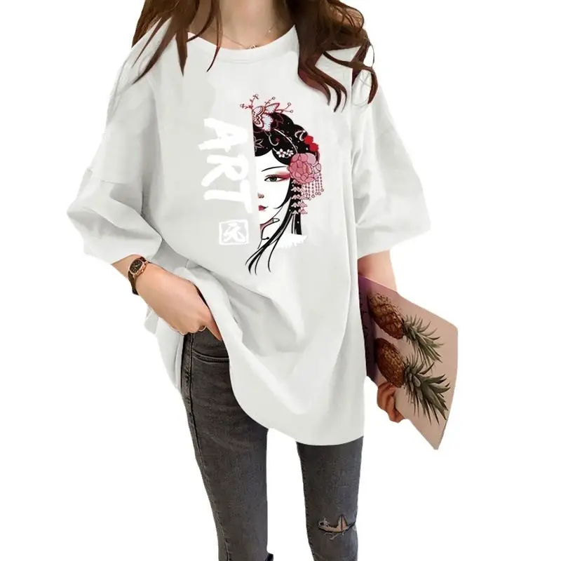 2026 Korean Style Oversized Pink T-Shirt - Image 15